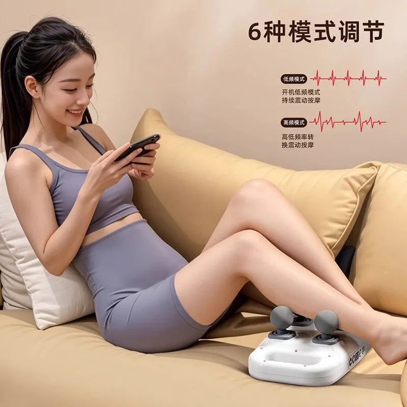 Massaggiatore Portatile a 4 Teste con Batteria Ricaricabile - Rilassamento Muscolare Profondo per Tutto il Corpo, Display LED Intelligente, 6 Modalità e 20 Livelli di Intensità