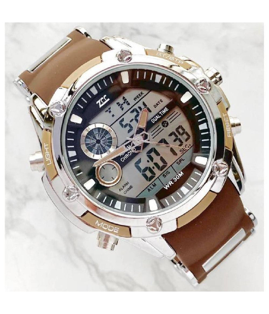 ZCC 1313 Orologio Uomo - Tecnologia Dual Time, Stile Sportivo e Funzionalità Intelligenti