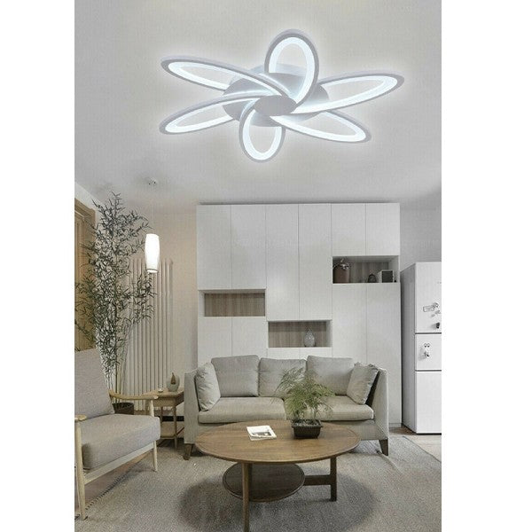 Plafoniera led  lampada moderna bianca a luce fredda naturale C15-F