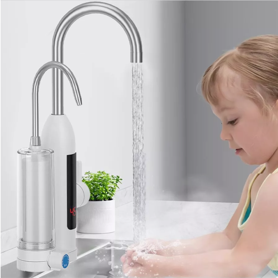 Rubinetto Depuratore Elettrico Istantaneo Caldaia Acqua Calda Con Display 3000 W