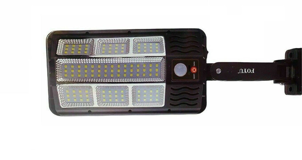 Faro lampione stradale pannello solare con sensore telecomando 117led smd ta146