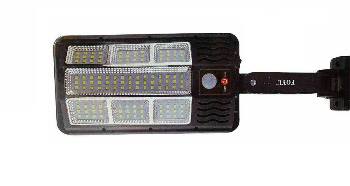 Faro lampione stradale pannello solare con sensore telecomando 117led smd ta146