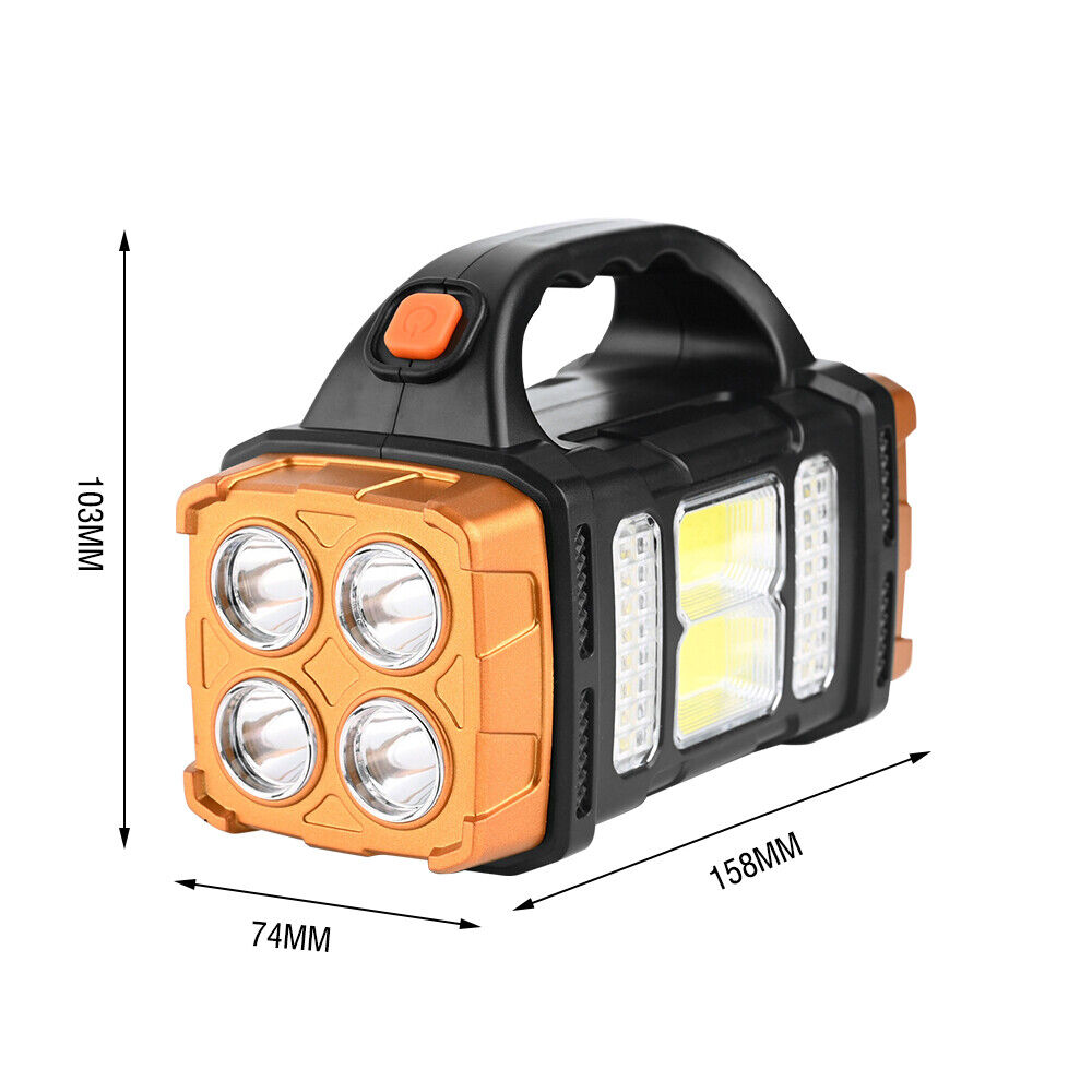 Torcia luminosa da campeggio lanterna LED portatile solare torcia ricaricabile escursionismo