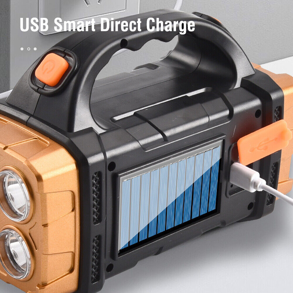 Torcia luminosa da campeggio lanterna LED portatile solare torcia ricaricabile escursionismo