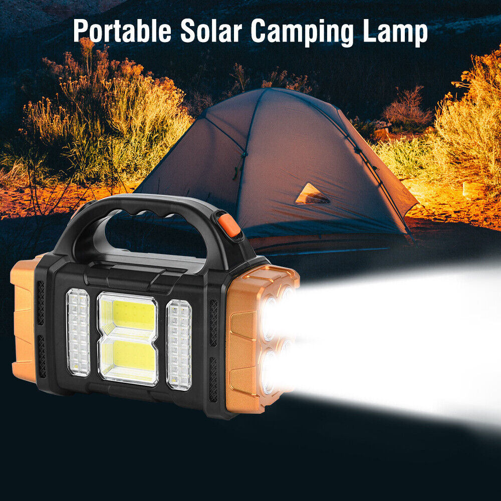 Torcia luminosa da campeggio lanterna LED portatile solare torcia ricaricabile escursionismo