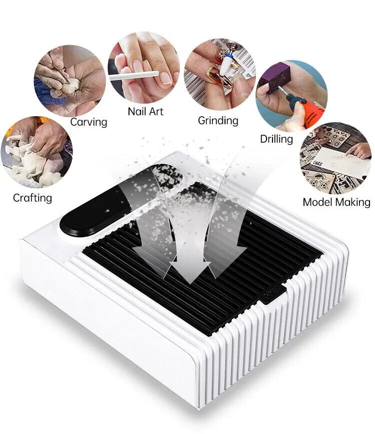 Aspiratore polveri unghie da tavolo 80w regolabile