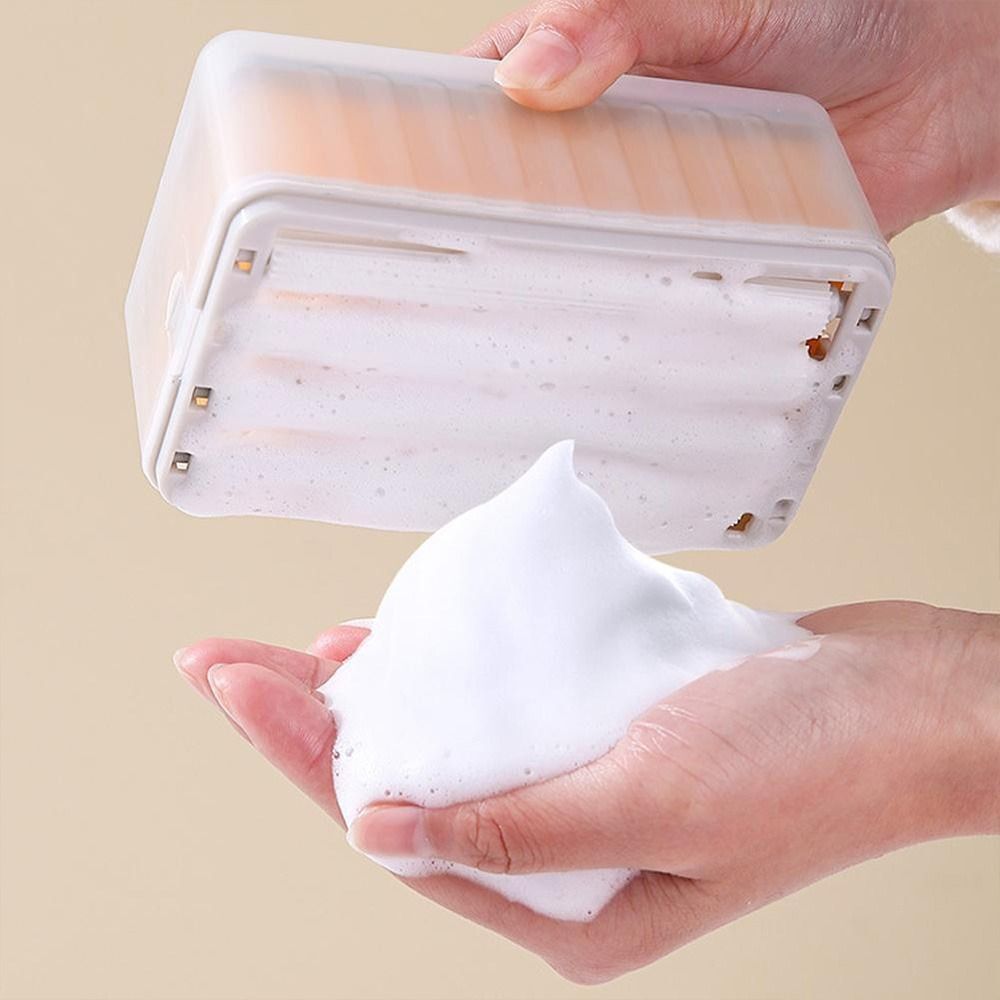 Portasapone multifunzionale mani libere schiuma drenante vassoio  portaoggetti strumento per la pulizia per accessori da bagno
