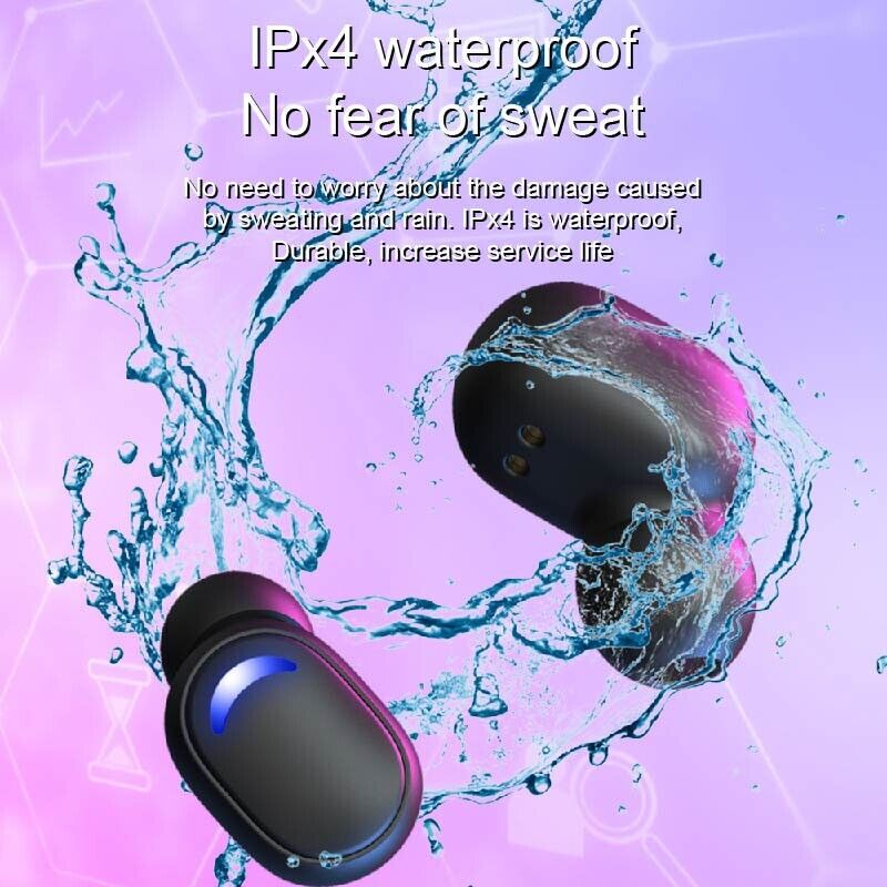 Auricolari Wireless Auricolari Bluetooth Cuffie Mini Auricolari Impermeabili TWS Pod
