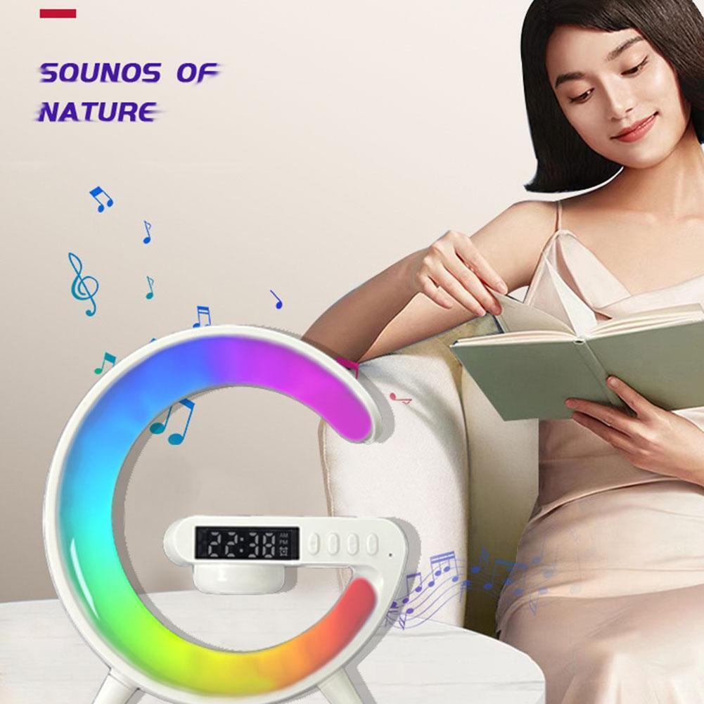 Lampada LED intelligente Bluetooth altoparlante caricabatterie wireless