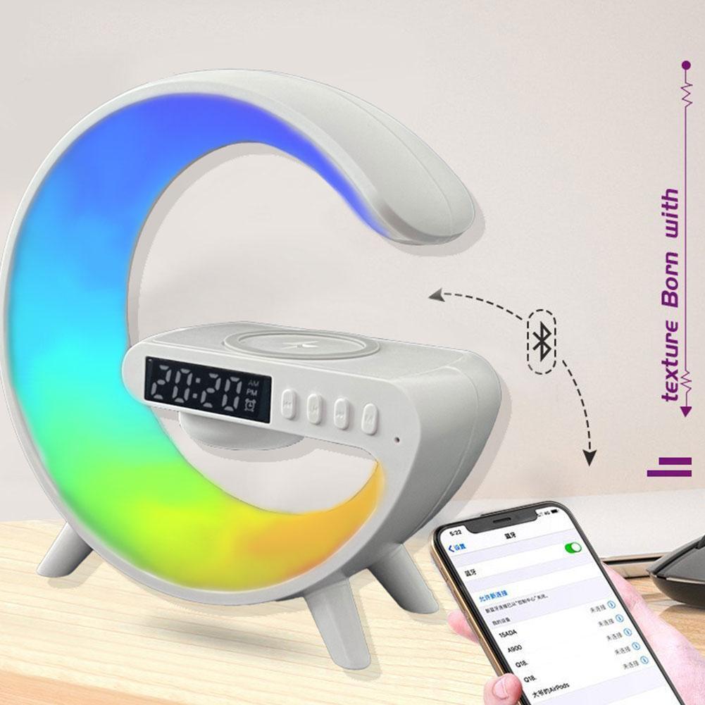 Lampada LED intelligente Bluetooth altoparlante caricabatterie wireless