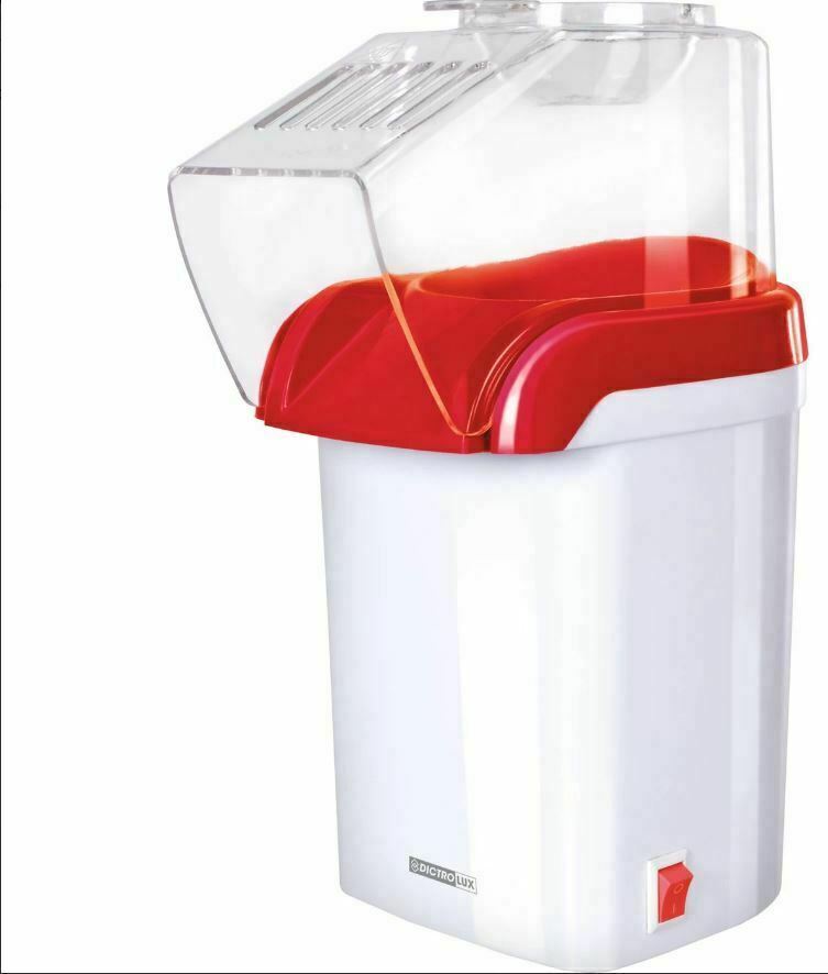 Macchina pop corn express dictrolux elettrica senza olio 1200w maker 3 minuti