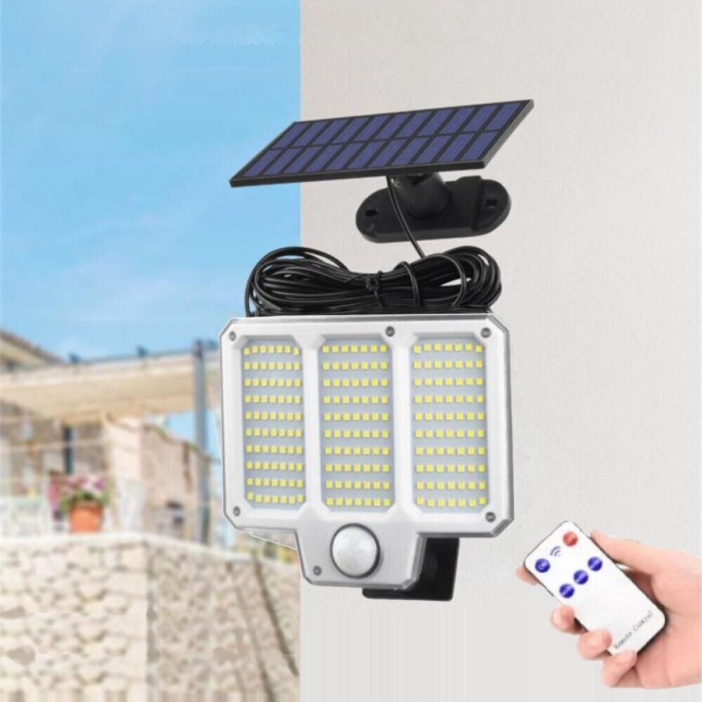 Luce di sicurezza solare per esterni con sensore di movimento A LED a energia solare