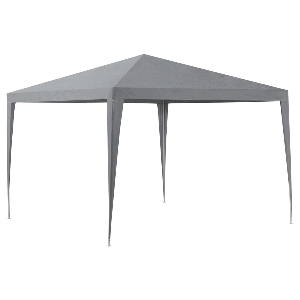 Gazebo 3x3 mt pieghevole richiudibile tendone giardino grigio impermeabile