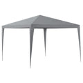 Gazebo 3x3 mt pieghevole richiudibile tendone giardino grigio impermeabile