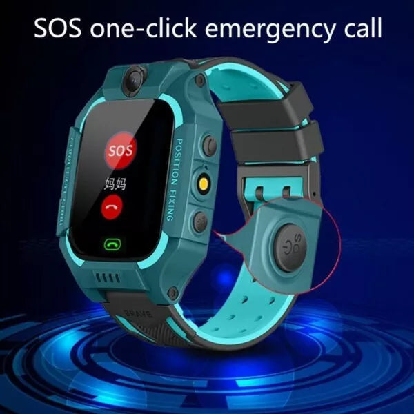 Orologio Smart per Bambini GPS 2G con Fotocamera, Allarme SOS, Torcia, Rubrica e Chiamate
