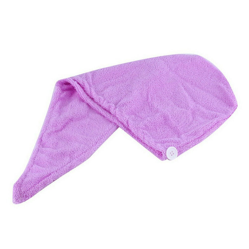 Set da 5 pezzi asciugamano capelli turbante microfibra shampoo bagno doccia super assorbenti