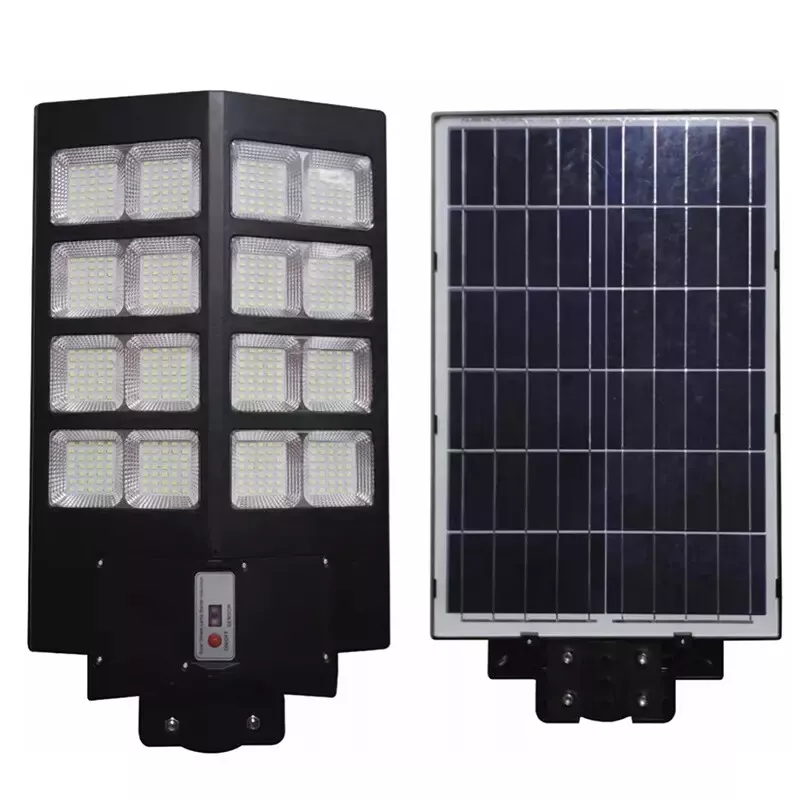 Lampione Solare LED 800W - 672 LED, 13000mAh, Sensore di Movimento