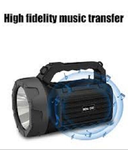 Torcia speaker cassa bluetooth 5w ricarica solare radio fm lettore mp3 portatile