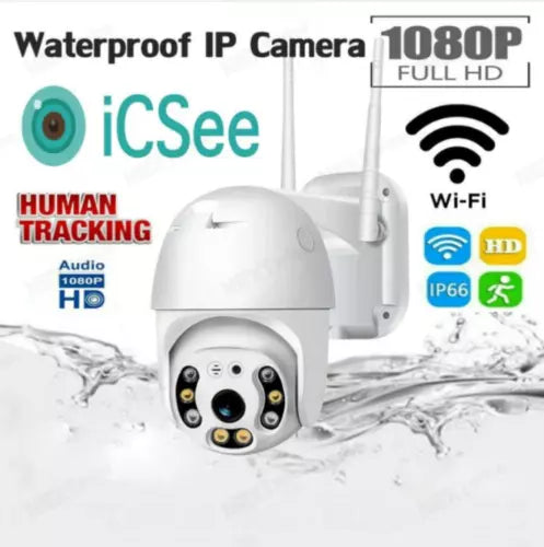 Telecamera IP Esterna Full HD 1080P Wireless WiFi con Autotracking