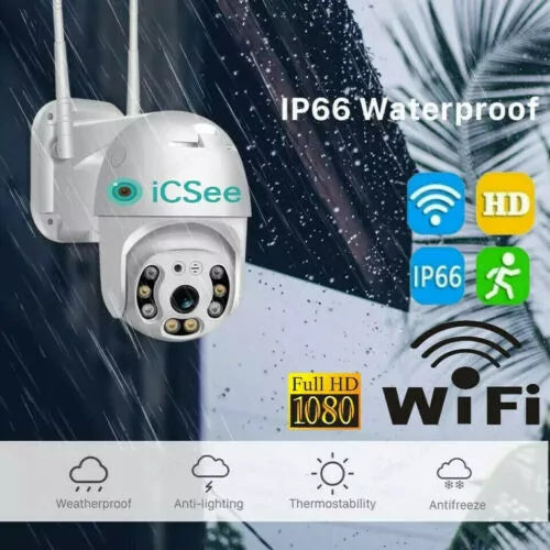 Telecamera IP Esterna Full HD 1080P Wireless WiFi con Autotracking