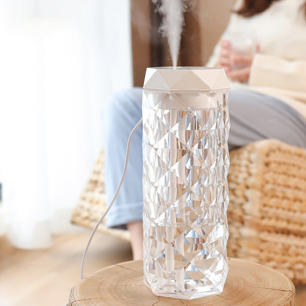 Lampada di cristallo dimmer da tavolo e diffusore di aromi 900ml
