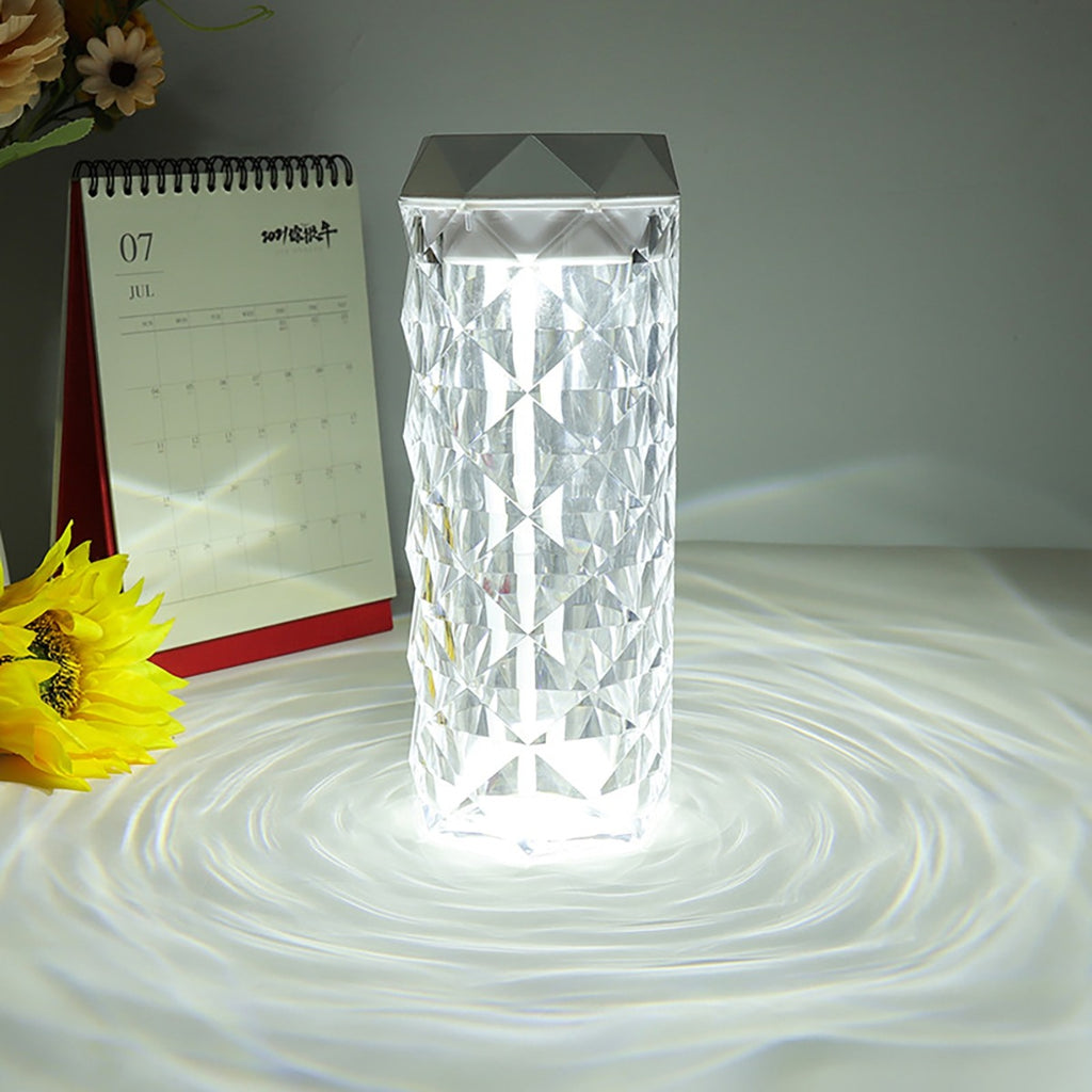 Lampada di cristallo dimmer da tavolo e diffusore di aromi 900ml