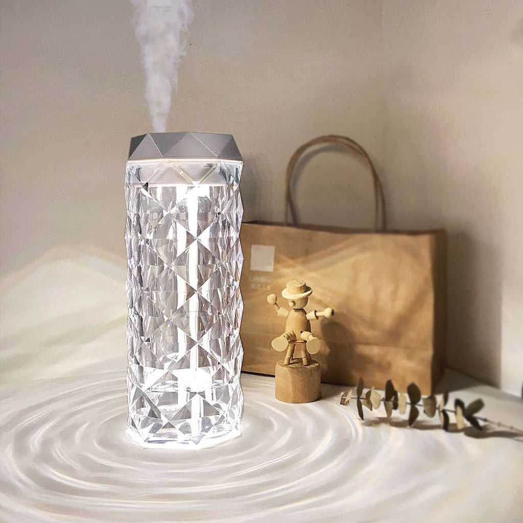 Lampada di cristallo dimmer da tavolo e diffusore di aromi 900ml