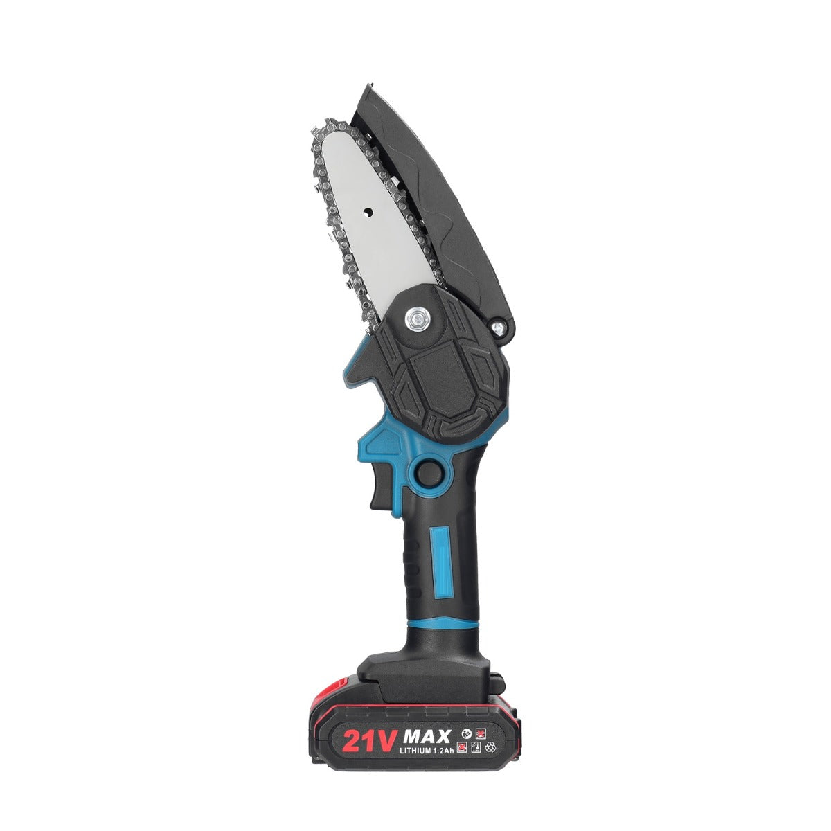 Mini motosega da potatura a batteria 21v lama da 4 pollici con valigetta e due batterie
