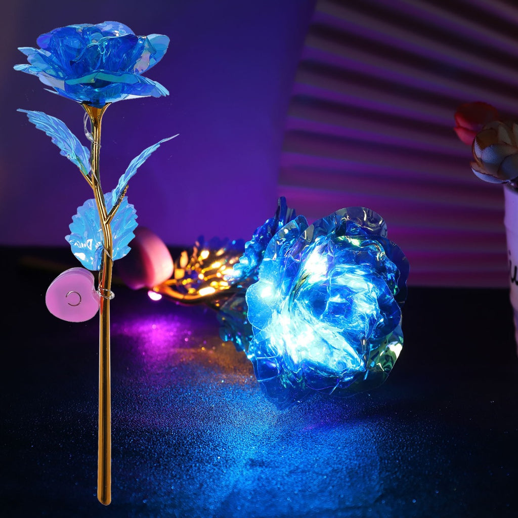 Fantatico set di 3 rose colorate con led ottima idea regalo per san valentino
