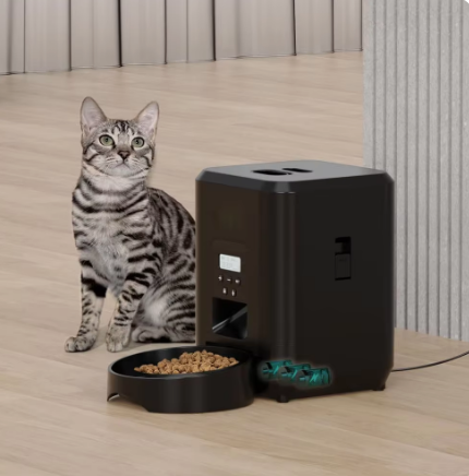 Distributore Automatico di Cibo per Gatti -  2L Fino a 4 Pasti al Giorno