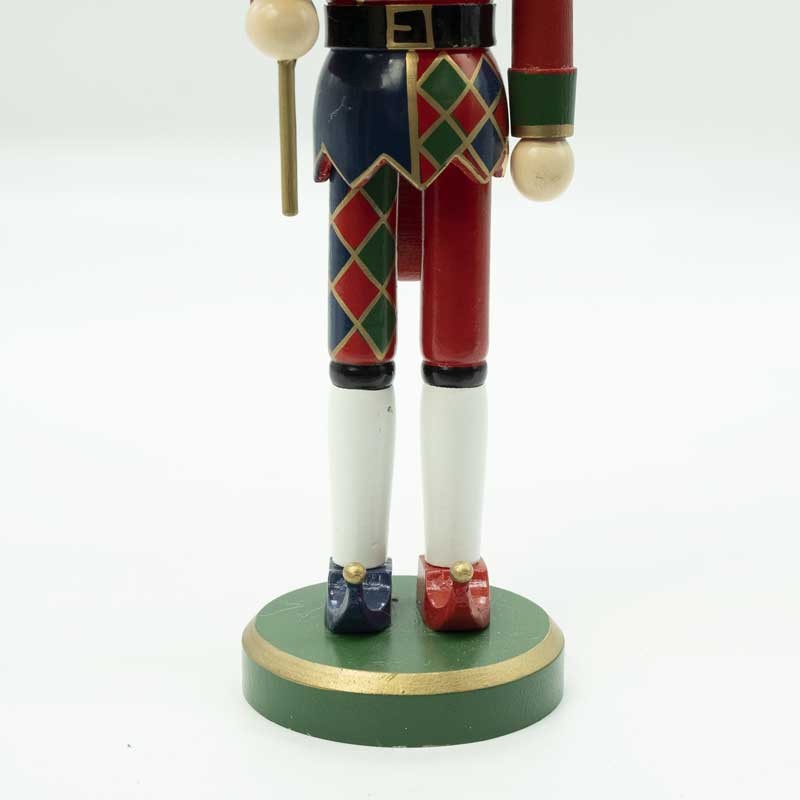 Schiaccianoci Natalizio in Legno con Cappello Jolly H.50 cm