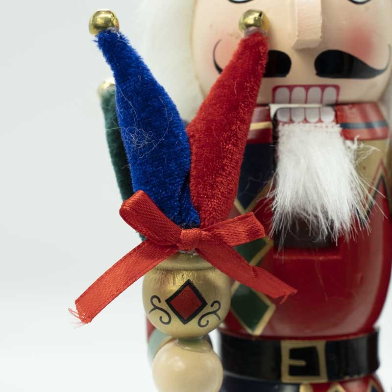 Schiaccianoci Natalizio in Legno con Cappello Jolly H.50 cm