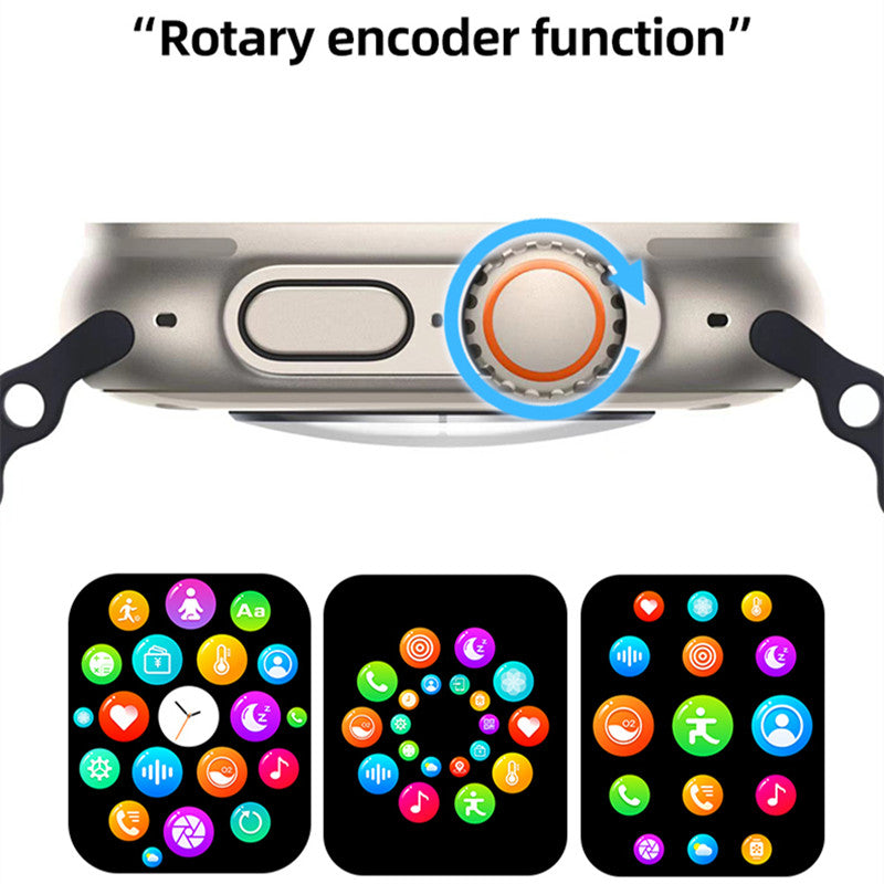 Smart Watch Series 8 Bluetooth Dial Call NFC Sports Smartwatch braccialetto Fitness con ricarica Wireless