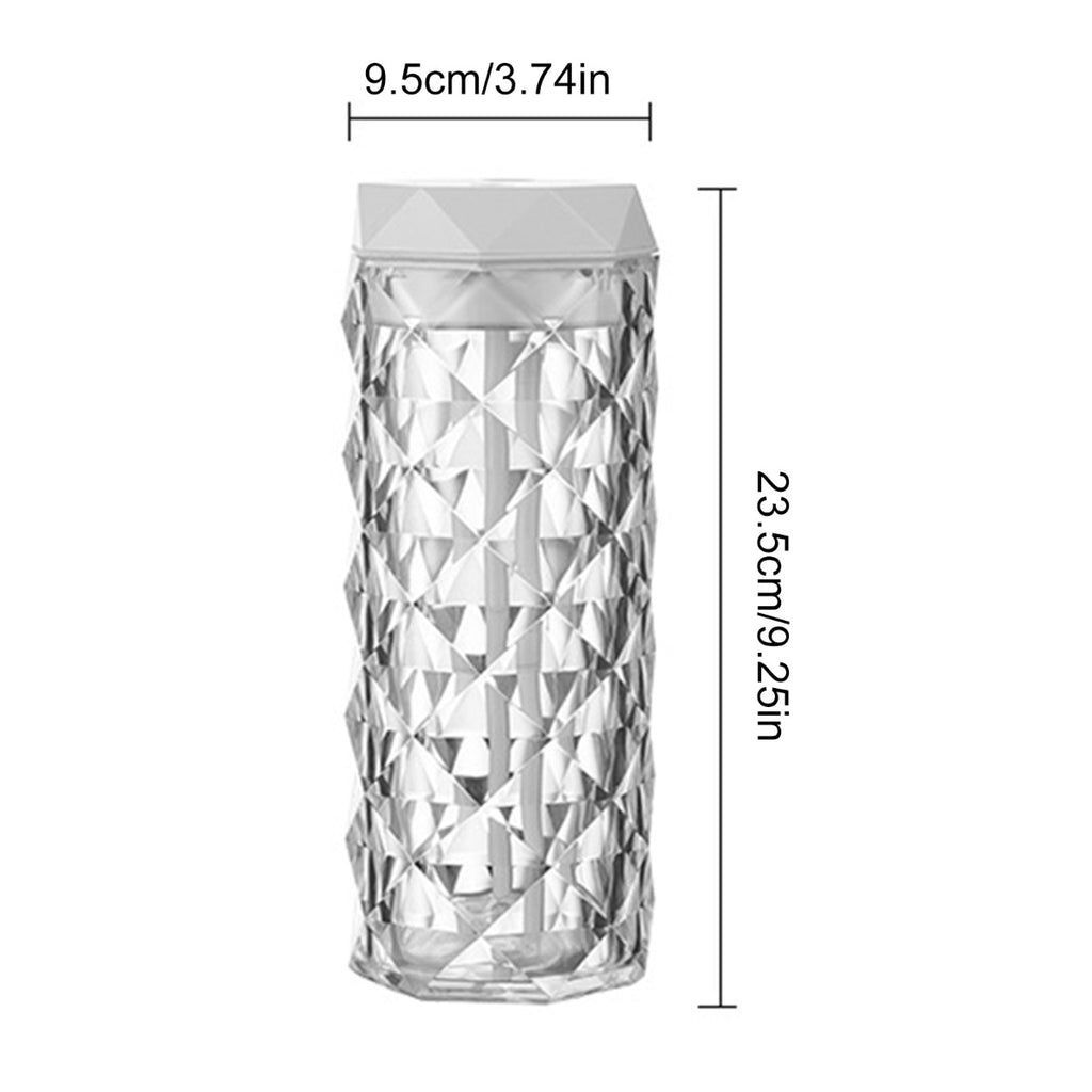 Lampada di cristallo dimmer da tavolo e diffusore di aromi 900ml