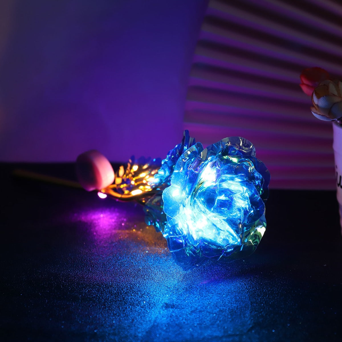 Fantatico set di 3 rose colorate con led ottima idea regalo per san valentino