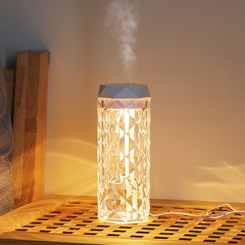 Lampada di cristallo dimmer da tavolo e diffusore di aromi 900ml