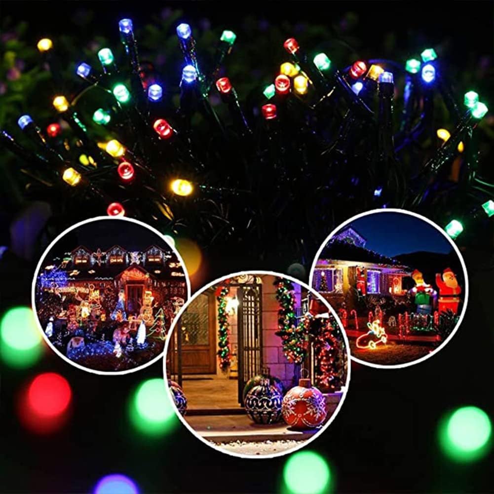 Catena Luminosa a LED Solare 10m con 100 LED: Decorazione Natalizia per Interni ed Esterni
