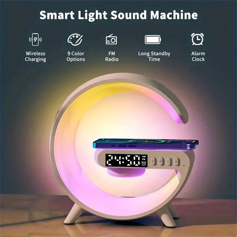 Lampada LED intelligente Bluetooth altoparlante caricabatterie wireless