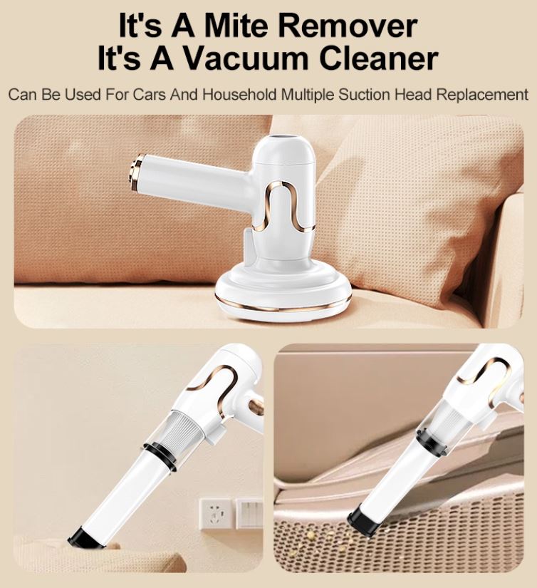 3 in 1 Aspirapolvere per acari per polvere disinfettante uv cordless