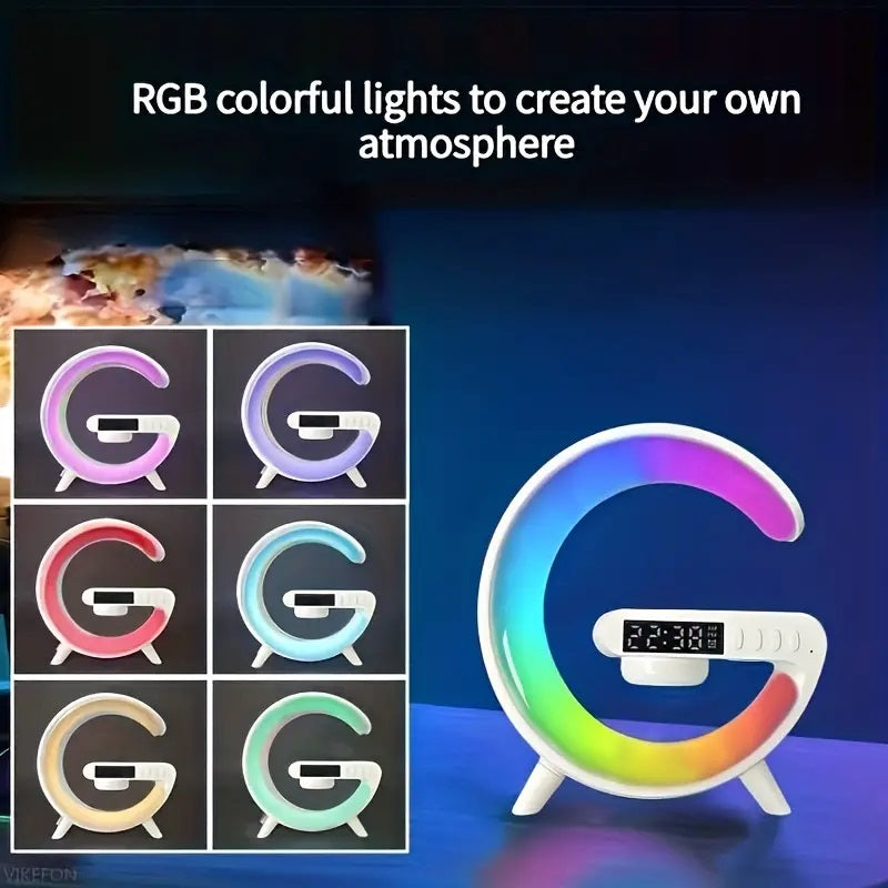 Lampada LED intelligente Bluetooth altoparlante caricabatterie wireless