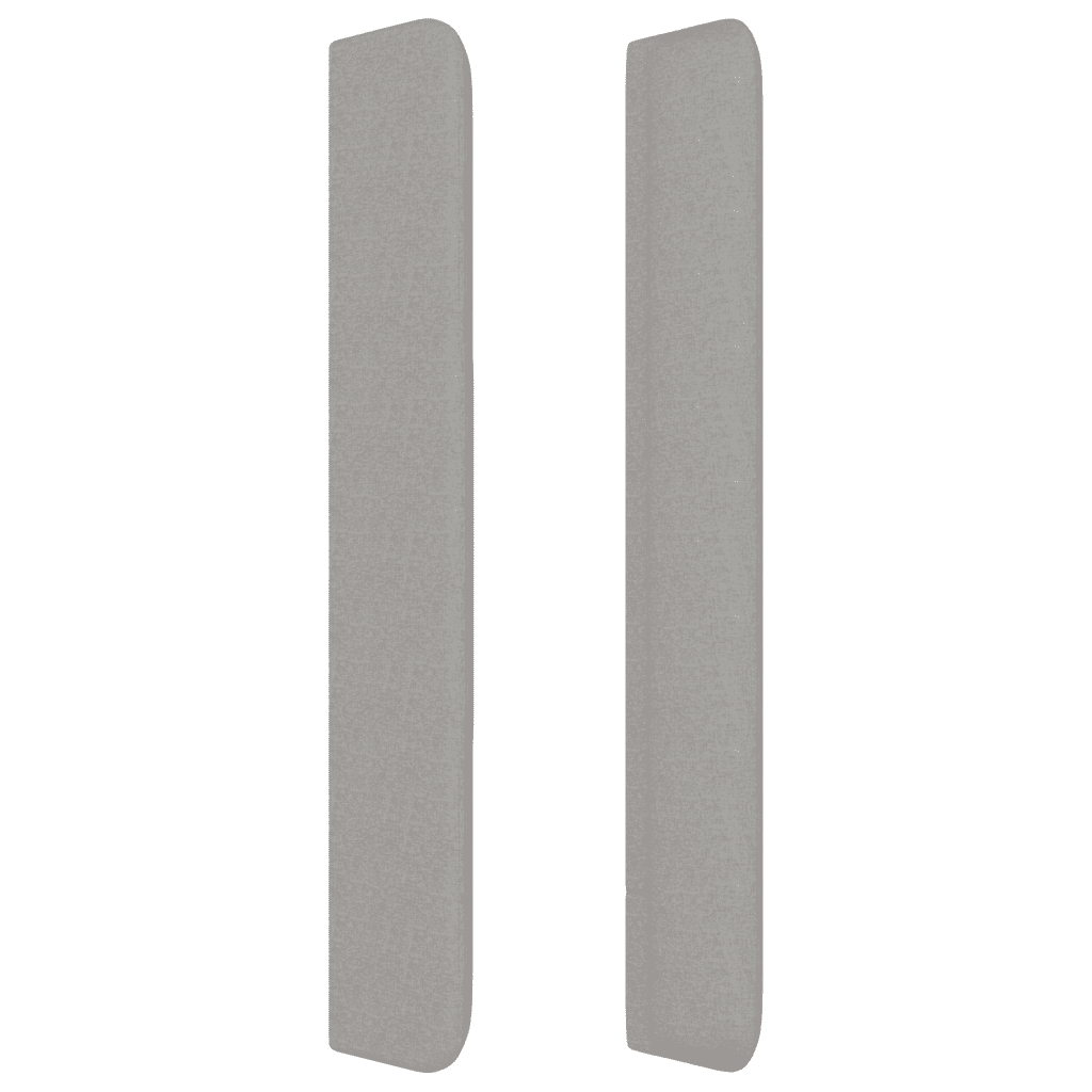 Giroletto a Molle con Materasso Grigio Chiaro 90x190 cm Tessuto