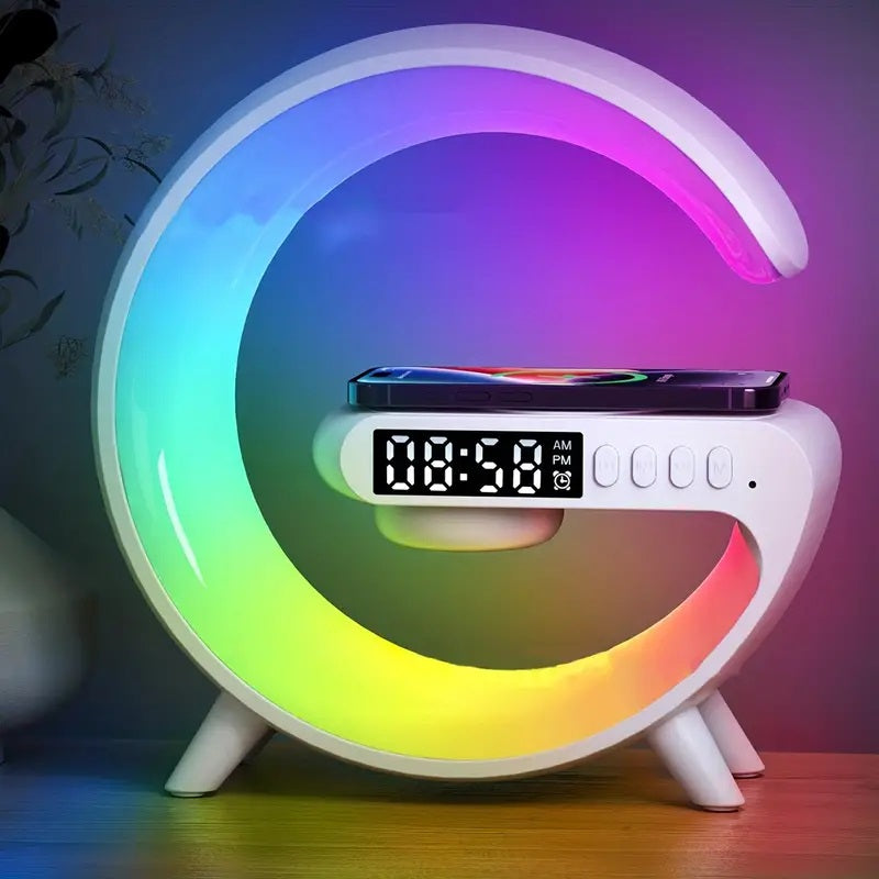 Lampada LED intelligente Bluetooth altoparlante caricabatterie wireless