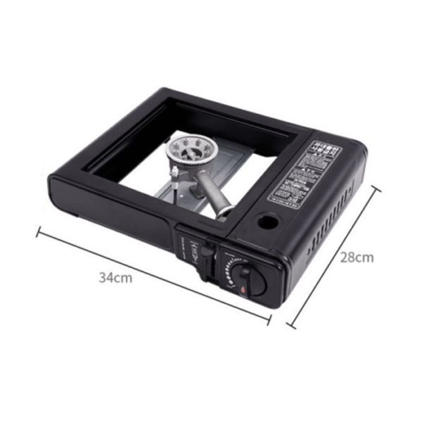 Fornello Acciaio A Gas Q-Ws155 Campeggio Casa Portatile 2900w Piano Cottura Cucina