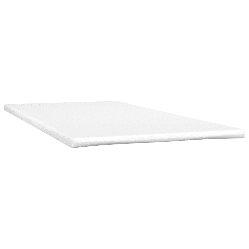 Letto a Molle Materasso e LED Marrone Scuro 80x200cm in Tessuto