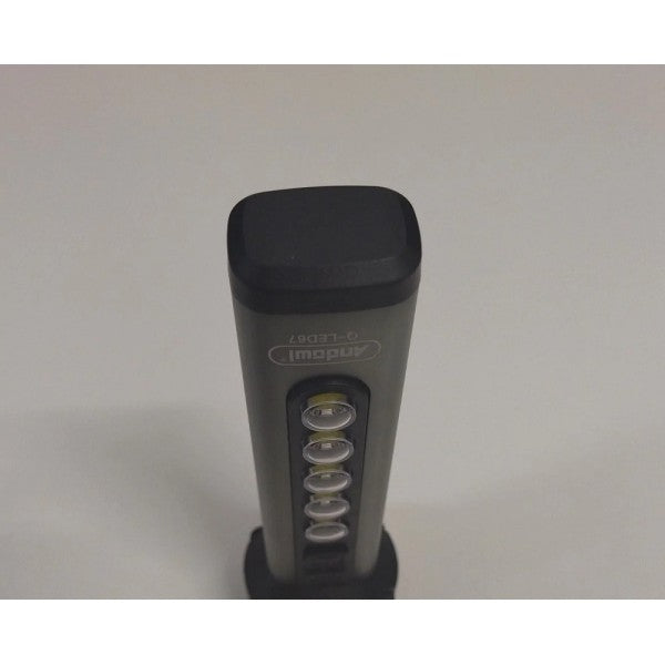 Torcia usb led ricaricabile 5w+5 cob light campeggio ciclismo escursioni q-led67