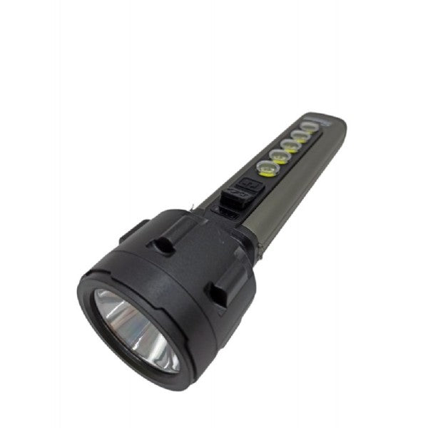 Torcia usb led ricaricabile 5w+5 cob light campeggio ciclismo escursioni q-led67