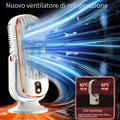 Ventilatore da Tavolo Senza Pale 720°, Silenzioso, Ricaricabile, 5 Velocità
