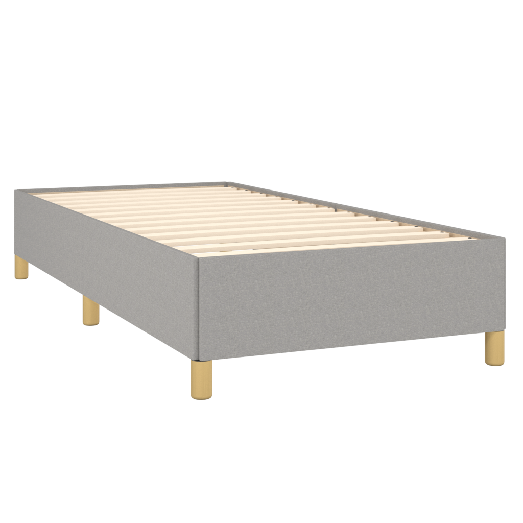 Giroletto senza Materasso Grigio Chiaro 90x200 cm Tessuto