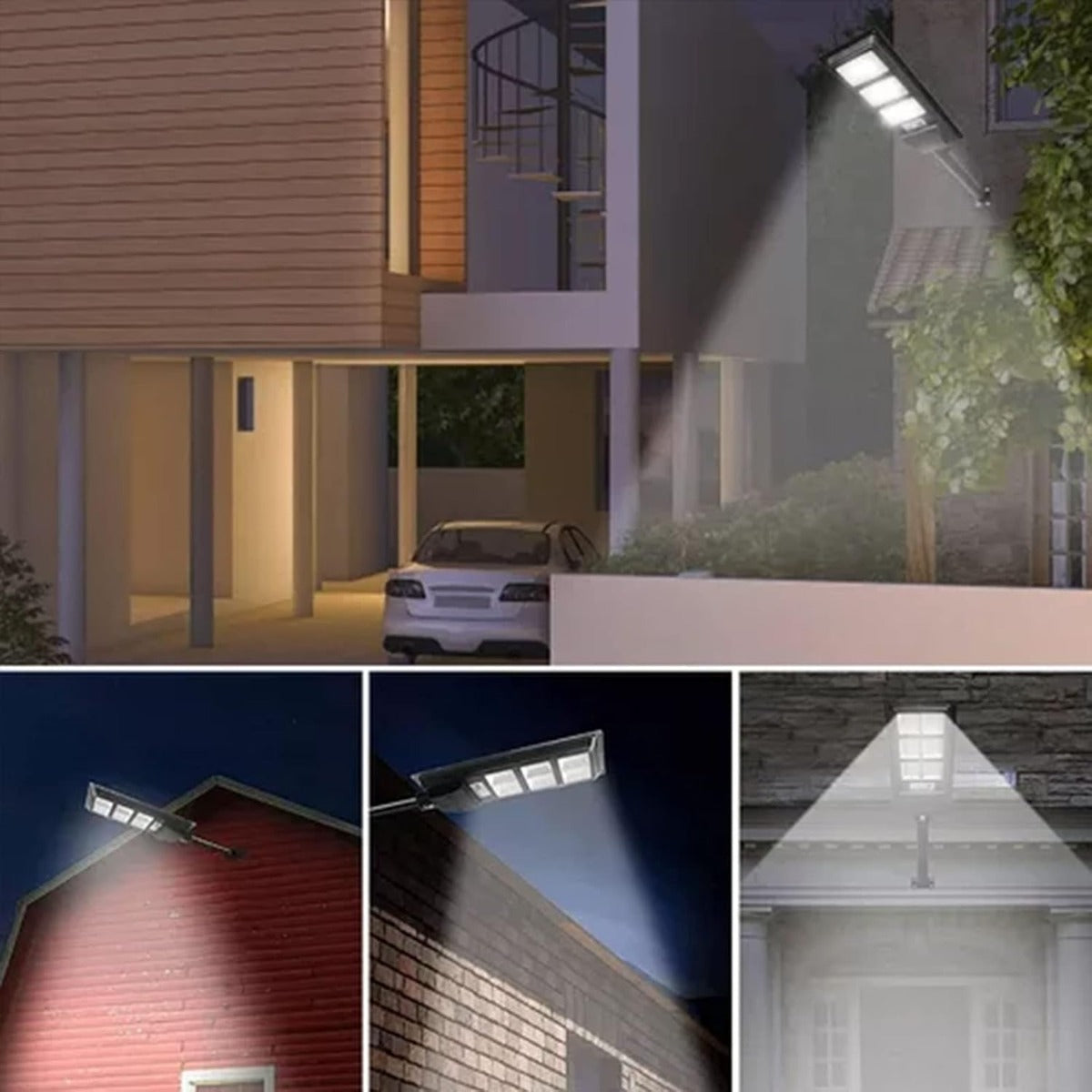 Lampione Solare LED 90W con Sensore di Movimento e Telecomando – 144 LED, Batteria 9000mAh