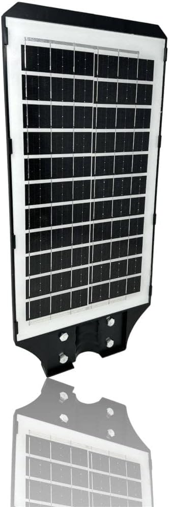 Lampione Solare LED Esterno con Staffa - 100W, 374 LED, 1000mAh, Telecomando e Sensore di Movimento